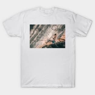 Adam Ondra Climbing Painting T-Shirt